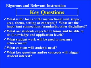 Rigor& Relevance