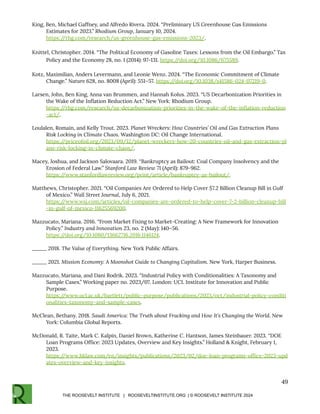 Rhg Raxes Roosevelt Institute: Green Industrial Policy Fossil-Fuels Report | PDF