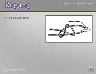 © 2015 by American Technical Publishers
All rights reserved
Chapter 2 — Knots and Hitches
The Becket Hitch
 