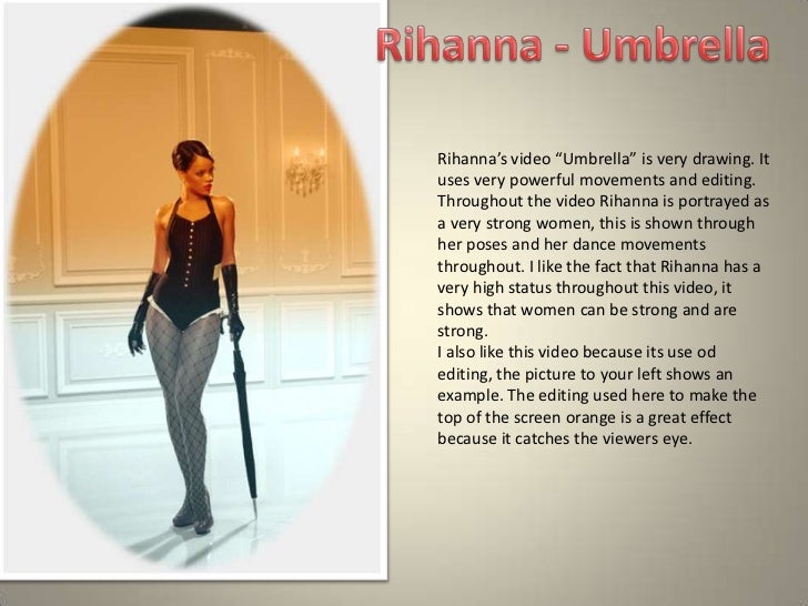Rihanna- Umbrella music video analysis