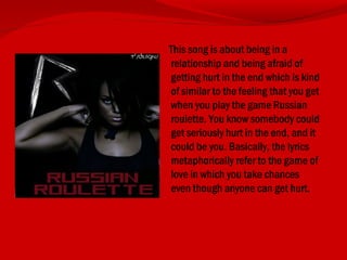 Rihanna russian roulette slideshow