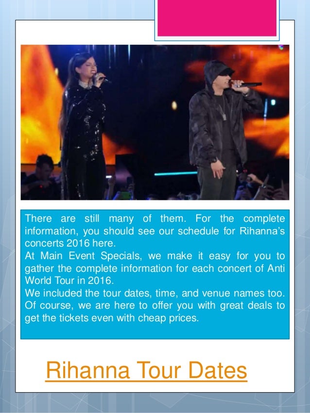 rihanna tickets main event prices