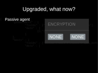 Upgraded, what now?
Passive agent
 