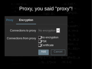 Proxy, you said "proxy"!
 