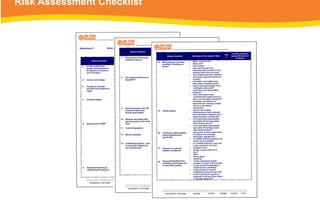 Risk Assessment Checklist
 