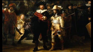 REMBRANDT Harmenszoon van Rijn
The Nightwatch (detail)
1642
Oil on canvas, 363 x 437 cm
Rijksmuseum, Amsterdam
 