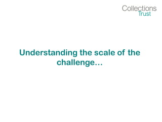 Understanding the scale of the
challenge…
 
