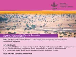 Rijsberman cgiar science overview funders forum 2-11-2012