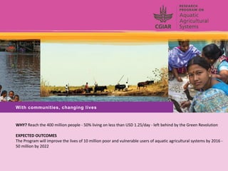 Rijsberman cgiar science overview funders forum 2-11-2012