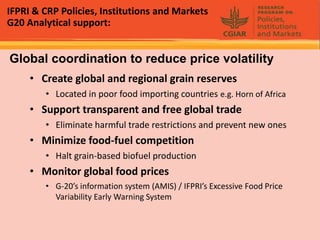 Rijsberman cgiar science overview funders forum 2-11-2012