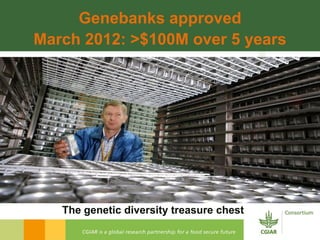Rijsberman cgiar science overview funders forum 2-11-2012