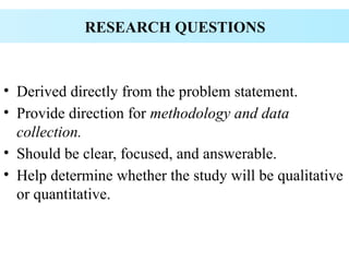 Problem Statement In Data Science Methodlogy RIJU P (MEd) pptx Sources of Research Problems | Statement of the ...