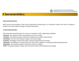 Sensors and Transducers, Electrical Engineering | PPT