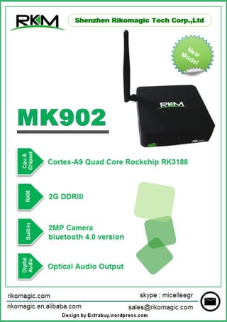 Rikomagic android 4.2 quad core mini pc MK902 TV box Ad