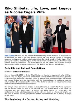 Riko Shibata_ Life, Love, and Legacy as Nicolas Cage's Wife.docx