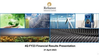 4Q FY23 Financial Results Presentation
21 April 2023
1
 