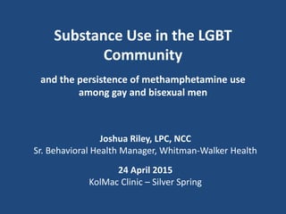 Substance Use in the LGBT Community | PPT