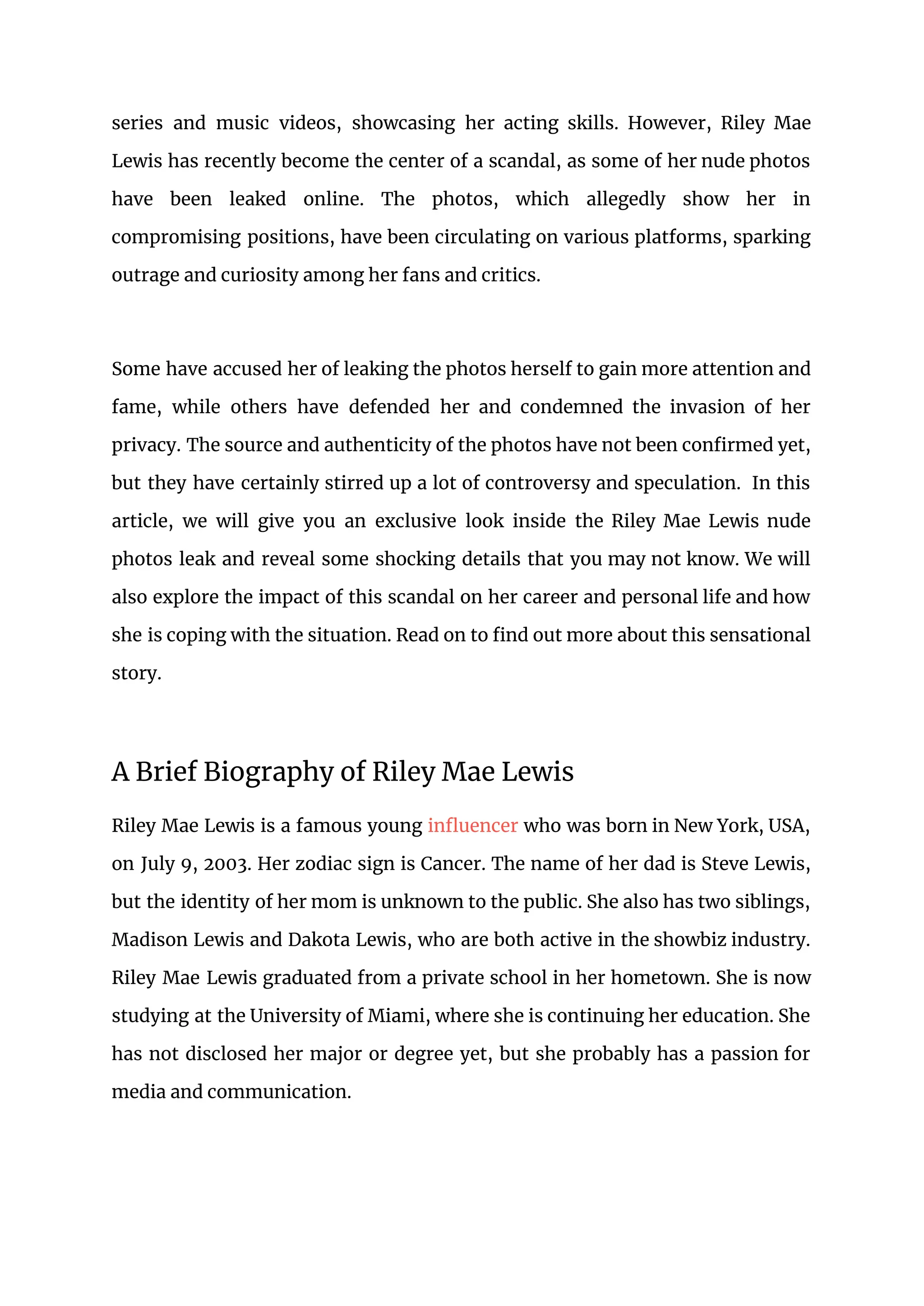 The Rileymae Leaks: A Timeline Of Missed Opportunities - 49q0qch