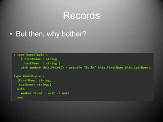 RecordsBut then, why bother?