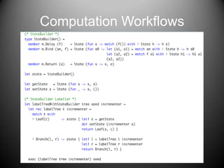 Computation Workflows