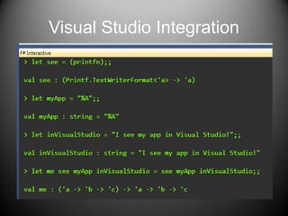 Visual Studio Integration
