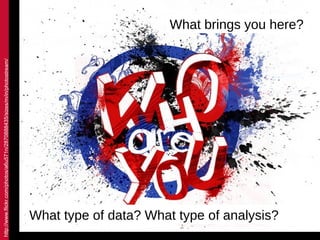 http://www.flickr.com/photos/a6u571n/2870888435/sizes/m/in/photostream/




     What type of data? What type of analysis?...