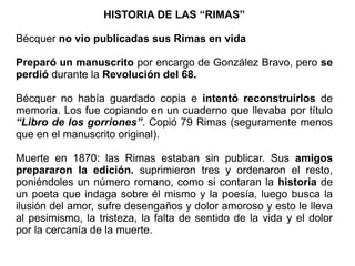 HISTORIA DE LAS “RIMAS” ,[object Object]
