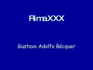 Rima XXX Gustavo Adolfo Bécquer 