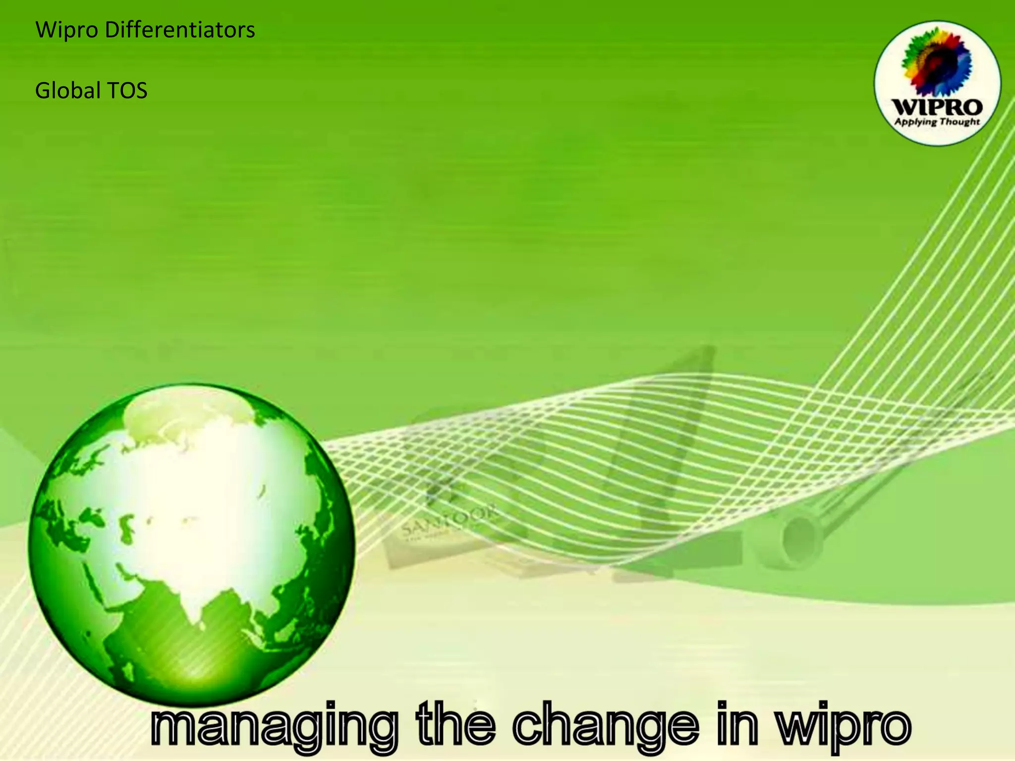 Wipro Differentiators   Global TOS 