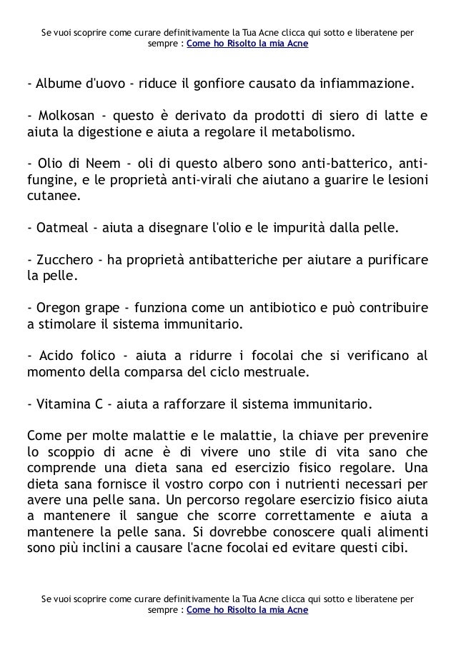 acido folico per acne