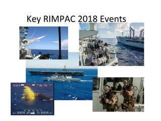 Key RIMPAC 2018 Events
 