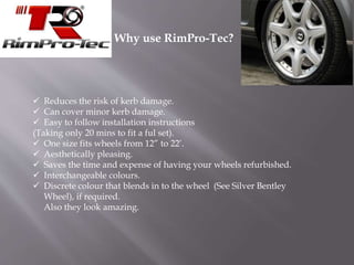 RimPro-Tec Wheel Bands Best Rim Protectors for Car and Light Trucks - Car  Wheel Curb Protector - Alloy Rim Protector for Car Wheels - Red Track/Black