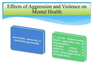 Effects of Aggression and Violence on
Mental Health
 