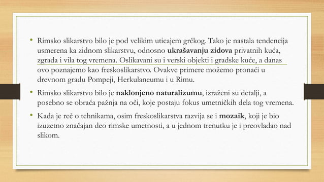 Rimska umetnost – antičko slikarstvo, mozaik i.pptx