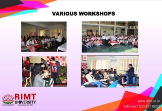 VARIOUS WORKSHOPS
 