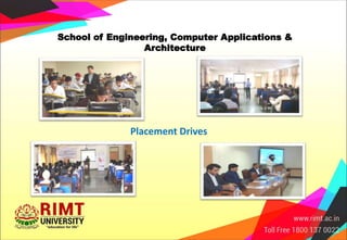 School of Engineering, Computer Applications &
Architecture
Placement Drives
 