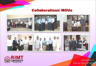 Collaborations/ MOUs
 
