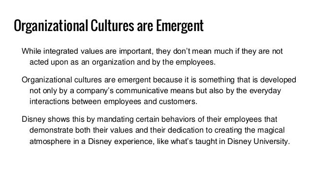 Organizational Behavior - Disney Example | GraduateWay