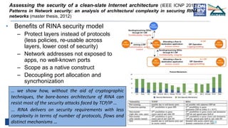 RINA research results - NGP forum - SDN World Congress 2017
