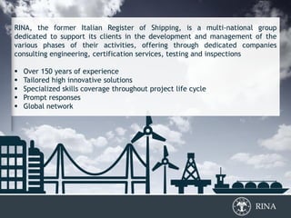 What Is Rina RINA approach to the offshore | PDF