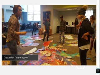 13
Discussion “in the space”
 