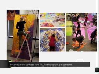 29
Received photo updates from faculty throughout the semester
 