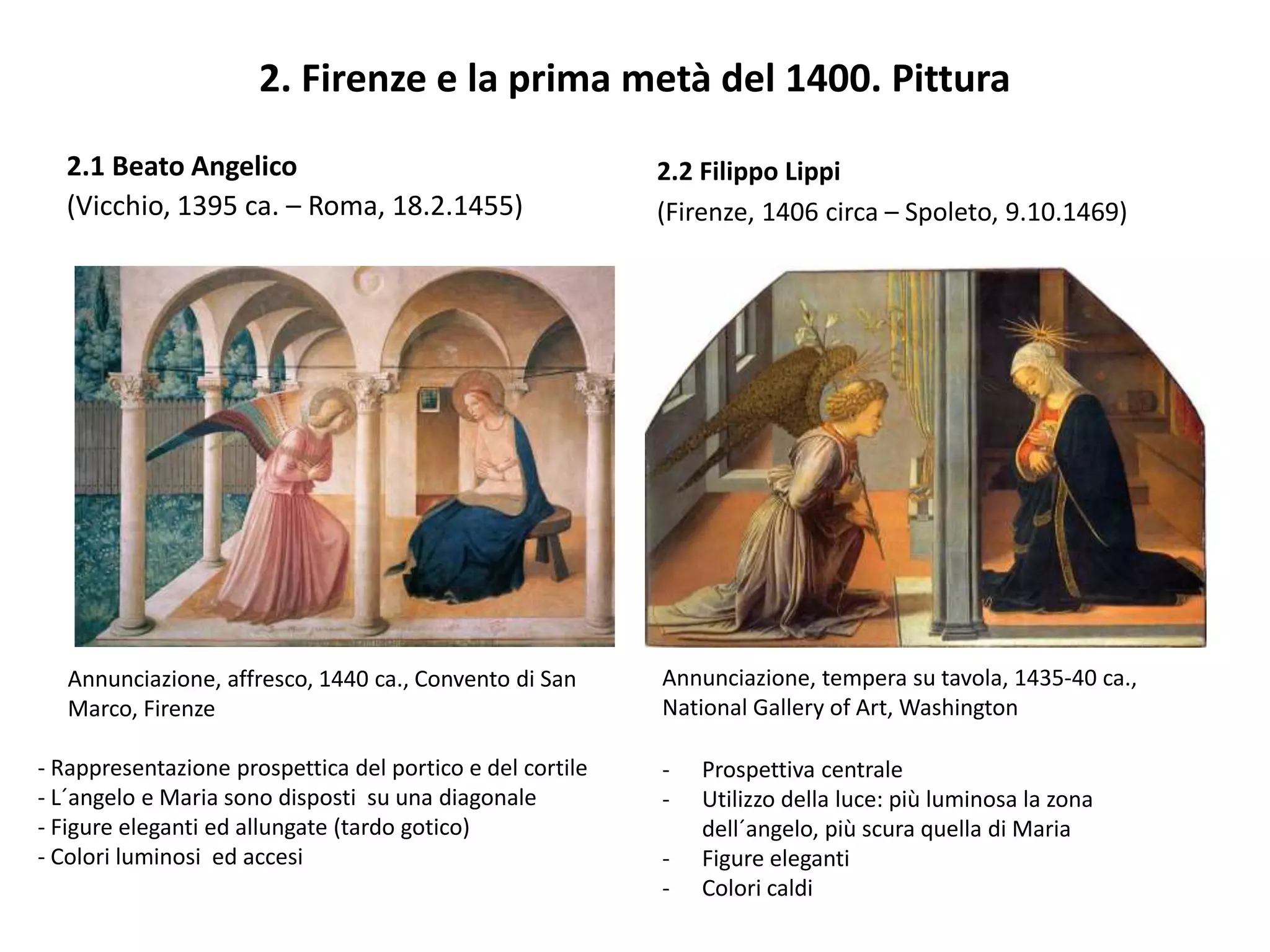 Rinascimento, prima parte, 1400 1500. Firenze. | PPTX