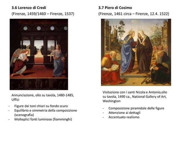Rinascimento, prima parte, 1400 1500. Firenze. | PPTX