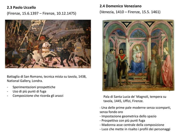 Rinascimento, prima parte, 1400 1500. Firenze. | PPTX