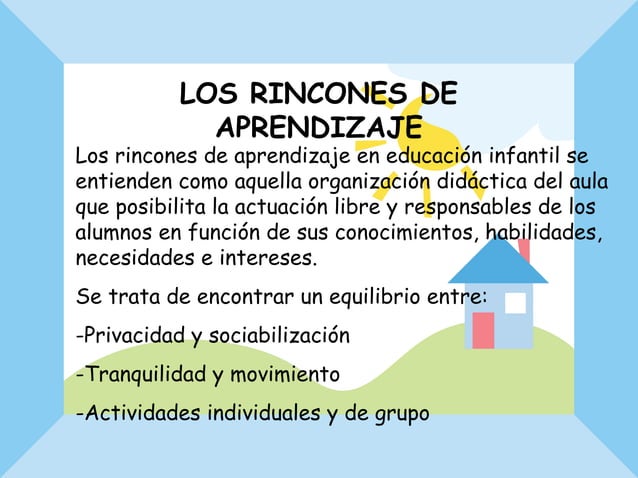 Los Rincones Rincones de aprendizaje | PPT | Daycare and Pre-School | Parenting