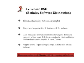 Il fenomeno TIVO, la  Tivoization   e la GPLv3 La release 2.0 della GPL viene utilizzata da molte aziende per commercializzare i propri prodotti Il software che Tivo installa incorpora GNU/Linux . Il  codice è quindi Open Source.  Tivo rende impossibile  utilizzare il software modificato sul proprio hardware La GPLv2.0 viene di fatto aggirata. Nel 2006 nasce la GPLv3 