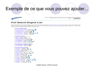 Exemple de ce que vous pouvez ajouter... 