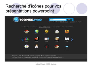 Recherche d’icônes pour vos présentations powerpoint 