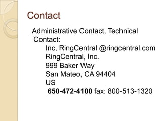 Ring central | PPTX
